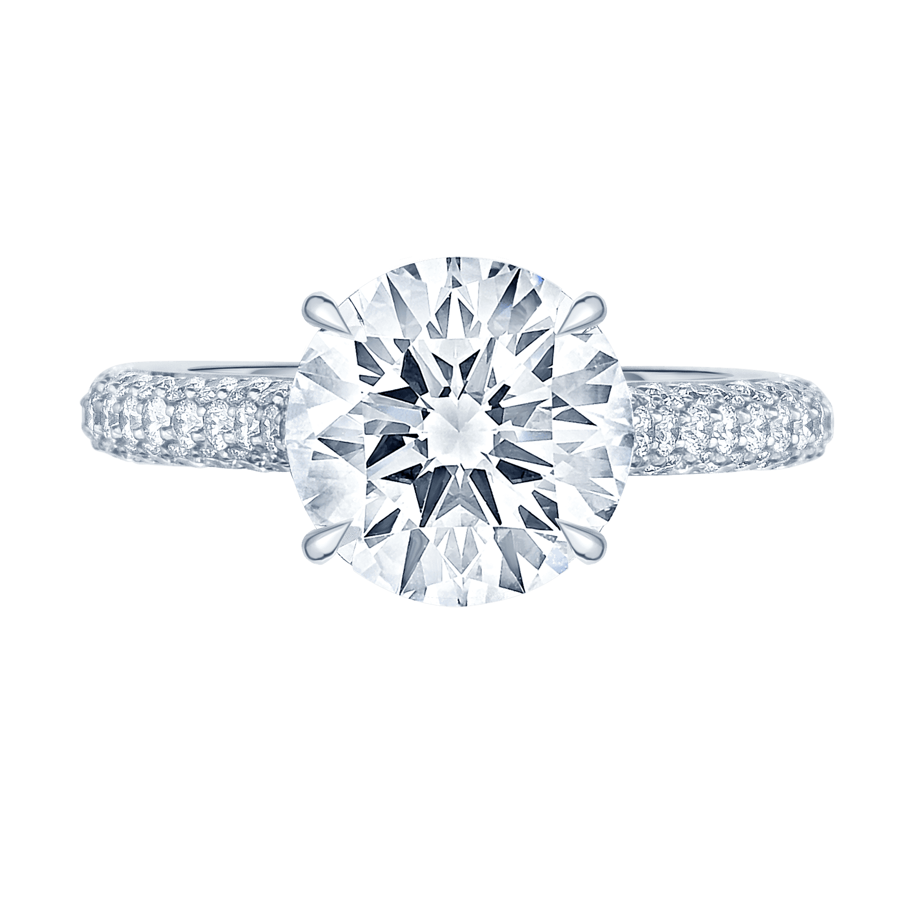 Jewelry Masters : .40 Carat Princess Shape Round Micro-Pave Diamond Halo Engagement  Ring Wedding Band Bridal Set [93276] - $599.00 (1200.00)