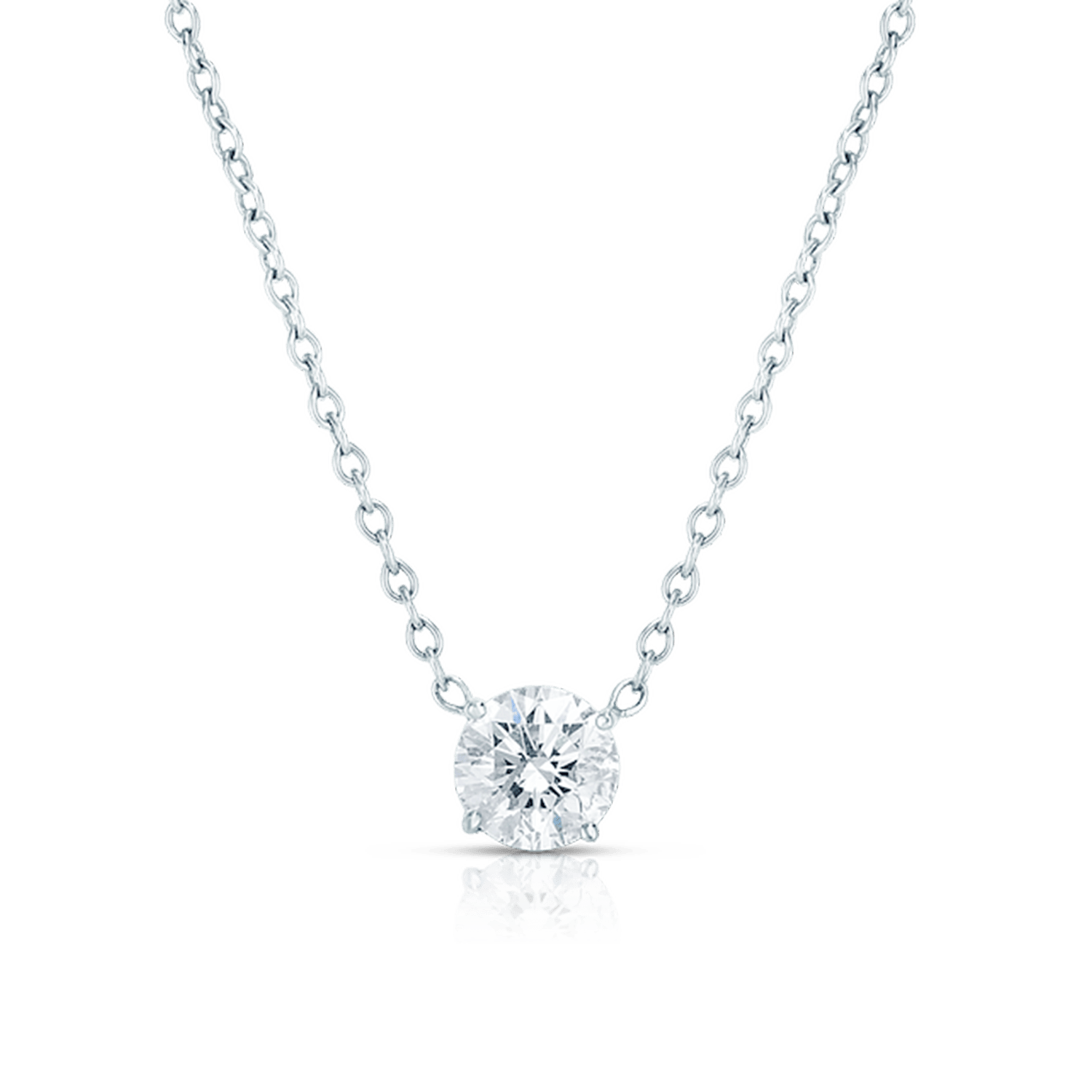 Lab-Grown Diamond 1½ct. Round Brilliant Solitaire Pendant | Pink -  #Lightbox Jewelry